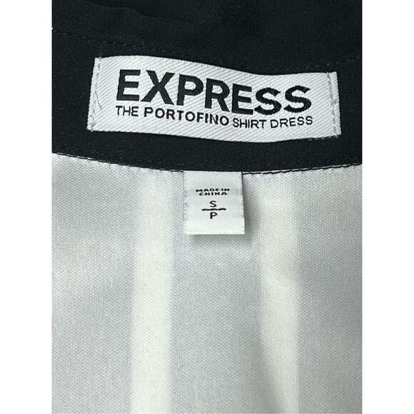 Express Black and White Striped Portofino Dress Size S/P - Picture 5 of 9